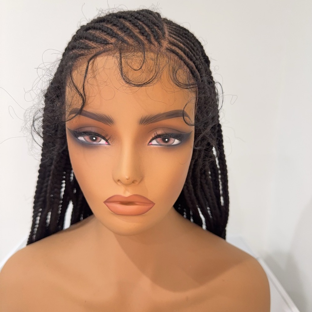Stylish Black Braided Hair Wig